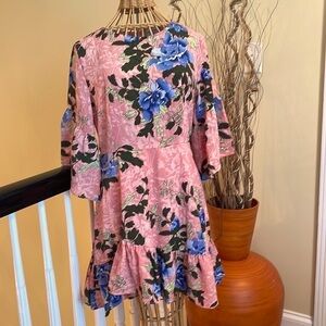 Luna Tuccini rose color dress with flowers